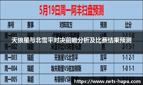 天狼星与北雪平对决前瞻分析及比赛结果预测